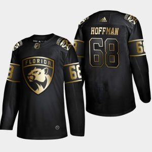 Herren Florida Panthers Eishockey Trikot Mike Hoffman #68 Authentic 2019 Herren Florida Panthers Eishockey Trikot Golden Edition Schwarz Player – Herren